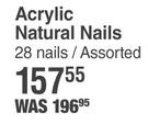 Kiss Acrylic Natural Nails (28 Nails) Assorted