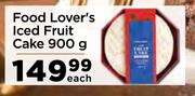 Food Lover's Iced Fruit Cake-900g Each
