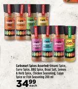 Carbsmart Spices Assorted-Each