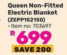 Pure Pleasure Queen Non Fitted Electric Blanket