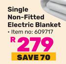 Pure Pleasure Single Non Fitted Electric Blanket