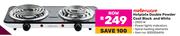 Mellerware Hotplate Double Powder Coat Black & White