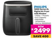 Philips 3000 Series XL Digital Air Fryer With Window