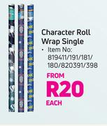 Character Roll Wrap Single-Each