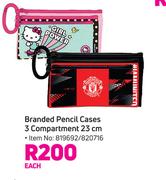 Branded Pencil Cases (3 Compartment) 23cm-Each