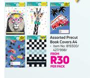 Assorted Precut Book Covers A4-Per Pack