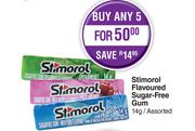 Stimorol Flavoured Sugar Free Gum Assorted-For 5 x 14g