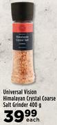 Universal Vision Himalayan Crystal Coarse Salt Grinder-400g Each