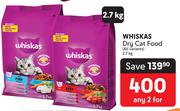Whiskas Dry Cat Food-2.7Kg Each