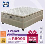 Sealy Phuket 137cm Double Bed Set