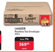 Laager Rooibos Tea Envelope-200's Each