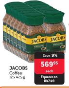 Jacobs Coffee-12 x 47.5g Each