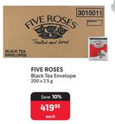 Five Roses Black Tea Envelope-200 x 2.5g Each