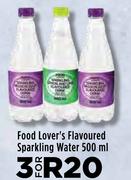 Food Lover's Flavoured Sparkling Water-For 3 x 500ml
