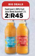 Food Lover's 100% Fruit Juice Blend Assorted-For 2 x 1.5L