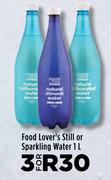 Food Lover's Still Or Sparkling Water-For 3 x 1L