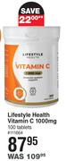 Lifestyle Health Vitamin C 1000mg 100 Tablets