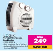 Logik Vertical/Horizontal Fan Heater