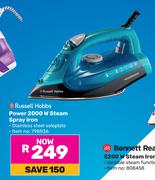 Russell Hobbs Power 2000W Steam Spray Iron