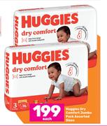 Huggies Dry Comfort Jumbo Pack Assorted Sizes-Each