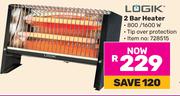 Logik 2 Bar Heater