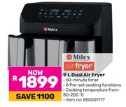 Milex 9Ltr Dual Air Fryer