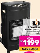 Alva 3Panel Gas Heater GH312