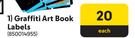 Graffiti Art Book Labels 850014955-Each