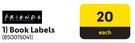 Friends Book Labels 850015041-Each