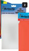 Butterfly 5-Pack A5 Plastic Book Covers 275790-Per Pack