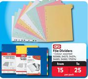 Aro File Dividers -Per Pack