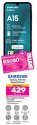Samsung Galaxy A15 4G Smartphone-On 1.3GB Red Top Up Core More Data