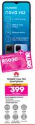 Huawei Nova Y62 Smartphone-On 1.3GB Red Top Up Core More Data