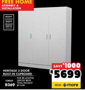 Heritage 3 Door Built-In Cupboard