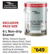 Fired Earth Non Drip Enamel-6Ltr
