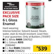 Fired Earth Gloss Enamel-1Ltr
