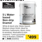 Fired Earth Water Based Non Drip Enamel-5Ltr