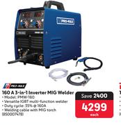 Promax 160A 3 In 1 Inverter MIG Welder PMW-160