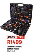 Dexter 108 Piece Hand Tool Set 81419553