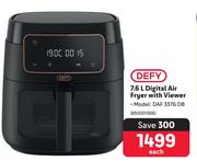 Defy 7.6L Digital Air Fryer With Viewer DAF 3376 DB