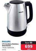 Philips 1.7L Cordless Stainless Steel Kettle HD9350/90-Each