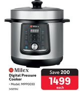 Milex Digital Pressure Cooker MPP0030-Each