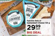 Fairview Brie Or Camembert Cheese-125g Each