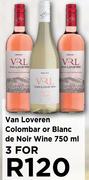 Van Loveren Colombar Or Blanc De Noir Wine-For 3 x 750ml