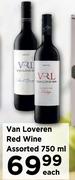 Van Loveren Red Wine Assorted-750ml Each