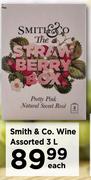 Smith & Co. Wine Assorted-3L Each