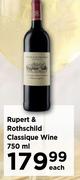 Rupert & Rothschild Classique Wine-750ml Each