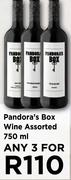Pandora's Box Wine Assorted-For Any 3 x 750ml