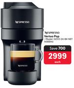 Nespresso Vertuo Pop GDV2-ZA-BK-NET