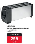 Sunbeam 4 Slice Stainless Steel Toaster SST400